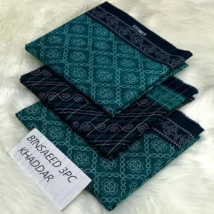 safina printed khaddar 3 piece (unstitched) – shirt, dupatta & trouser