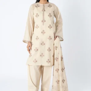 embroidered & printed lawn 3 pcs (unstitched)